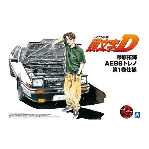 1/24 이니셜D 후지와라 타쿠미 AE86 토레노 제1권사양 (4905083059609)