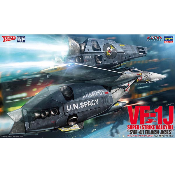 하세가와 1/48 VF-1J 슈퍼 / 스트라이크 발키리 SVF-41 블랙 에이세스(4967834658745)