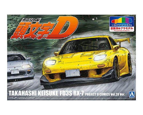 아오시마 1/24 다카하시 케이스케 FD3S RX-7 프로젝트 D 제28권 사양 (4905083064023)