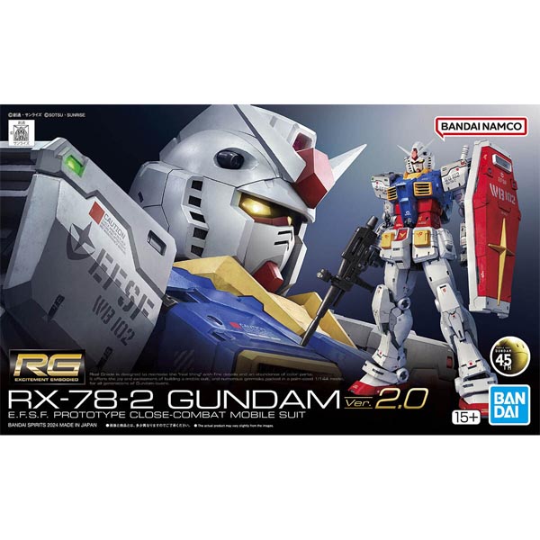 RG 1/144 RX-78-2 퍼스트 건담 Ver.2.0 (4573102671554)