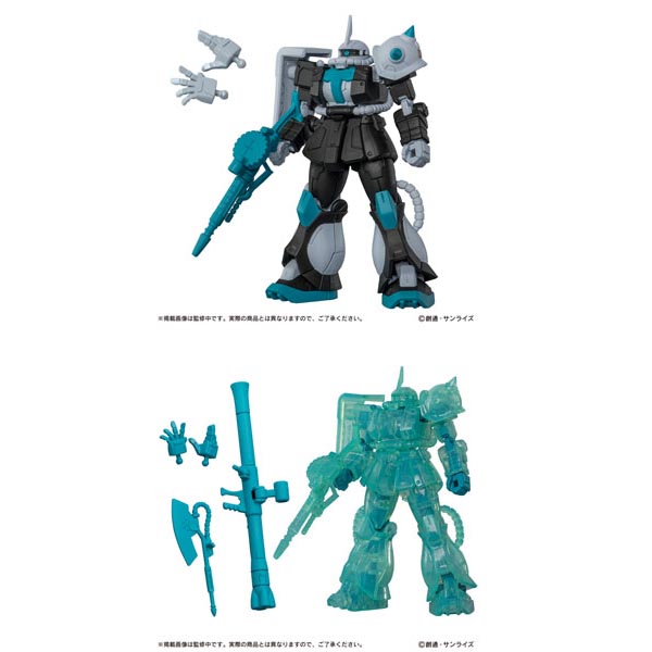 기동전사 건담 캡슐 액션 하츠네 미쿠 컬러 버전 샤아 전용 자쿠 2종