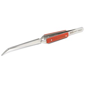 HG REVERSE ACTION ANGLED TWEEZERS(74102)