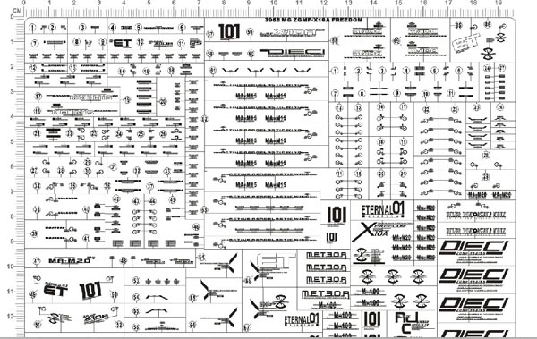 MG ZGMF-X10A Freedom Gundam 메탈스티커-