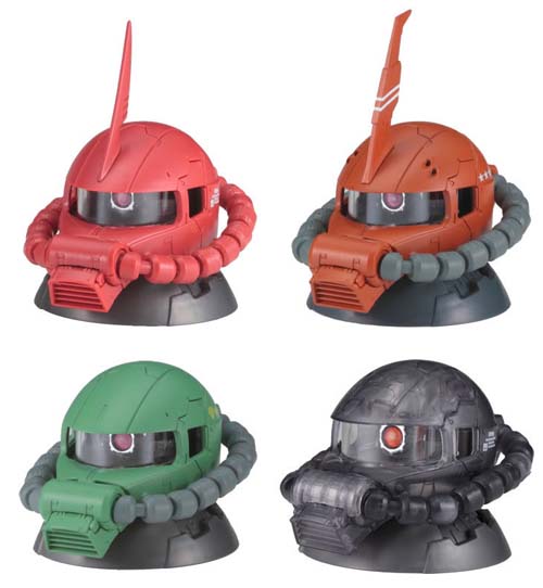 기동전사 건담 EXCEED MODEL ZAKU HEAD 3 4종세트