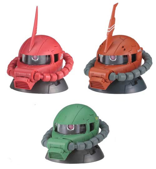 기동전사 건담 EXCEED MODEL ZAKU HEAD 3 3종세트