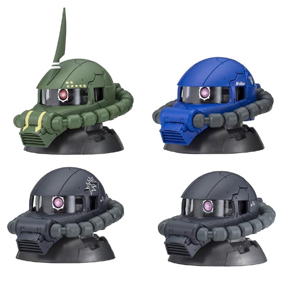 기동전사 건담 EXCEED MODEL ZAKU HEAD 4탄 4종