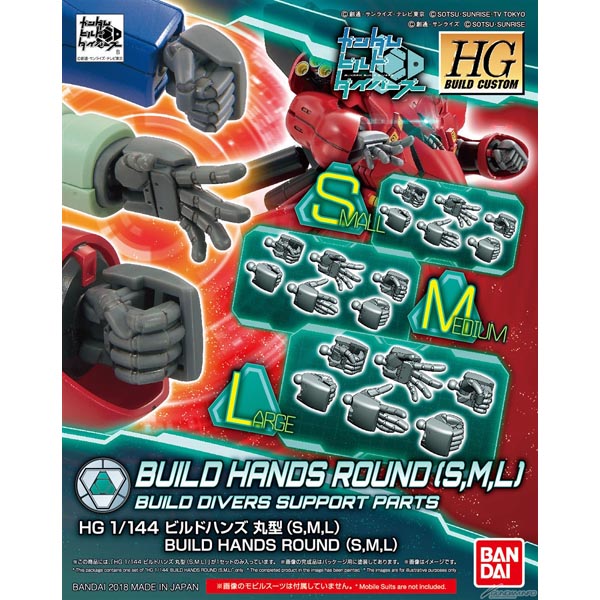 HGBC 1/144 빌드 핸즈 라운드 - S,M,L(230833) - 044