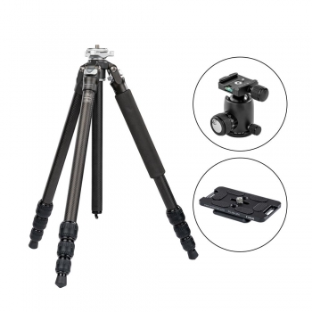 포토클램 PTC-1442P + PRO34NS 프로페셔널 고탄성 카본삼각대 볼헤드키트(플레이트포함)