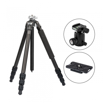 포토클램 PTC-1442P + PRO38NS 프로페셔널 고탄성 카본삼각대 볼헤드키트(플레이트포함)