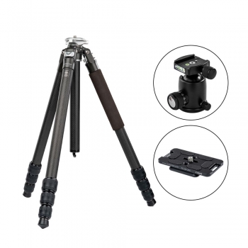 포토클램 PTC-3442PL + PRO42NS 프로페셔널 고탄성 카본삼각대 볼헤드키트(플레이트포함)