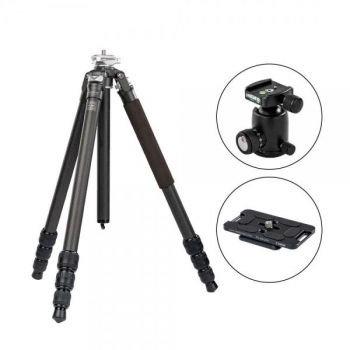 포토클램 PTC-2442PS + PRO38NS 프로페셔널 고탄성 카본삼각대 볼헤드키트(플레이트포함)