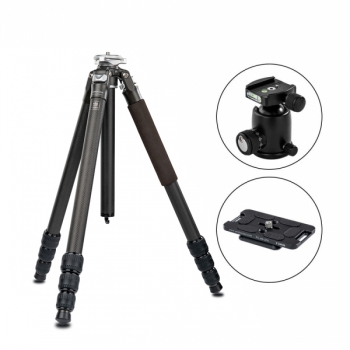 포토클램 PTC-3442PS + PRO42NS 프로페셔널 고탄성 카본삼각대 볼헤드키트(플레이트포함)