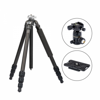 포토클램 PTC-1442P + 프로골드1 Easy PQRS 프로페셔널 고탄성 카본삼각대 볼헤드 키트(플레이트 포함)