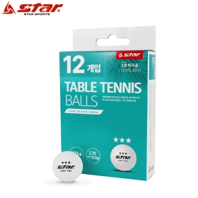 스타 탁구공 3성 (12개입) 화이트