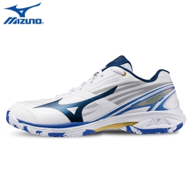 웨이브 클로4 골드 블루 71GA264304 남여공용 미즈노 배드민턴화