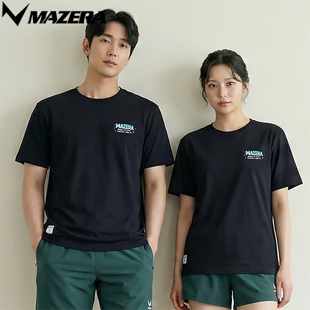 MSW-TS1623 / 블랙 남여 공용 티셔츠 MSW-TS1623 / 블랙 남여 공용 티셔츠
