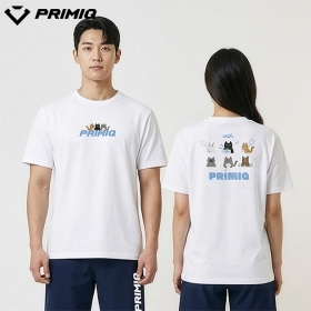 HCT261205U 프리미크 네냥이2 화이트 공용 티셔츠