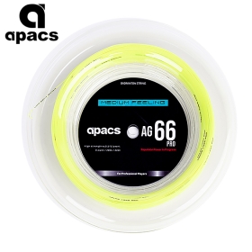 APACS 스트링 AG66 형광 옐로우 PRO 0.66mm//200M 롤 스트링 거트