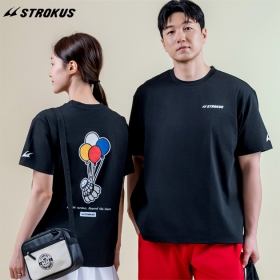 STRT-2667 BK (남여 공용 오버핏 티셔츠)