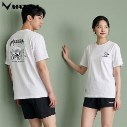 MSW-TS1625 / 화이트 남여 공용 티셔츠