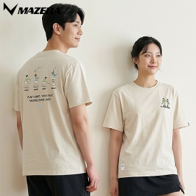 MSW-TS1624 / 크림 남여 공용 티셔츠
