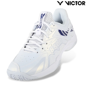 SUPPORT_P8500CLS(U-SHAPE) - AB_Pearly White/Medieval Blue 빅터 배드민턴화