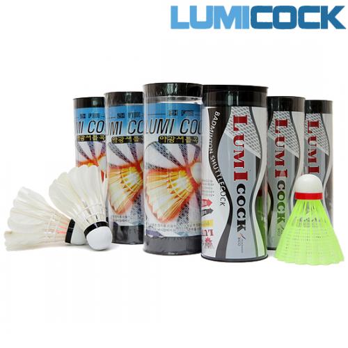 바코코리아 LUMI-COCK 야광셔틀콕 / 깃털,나이론