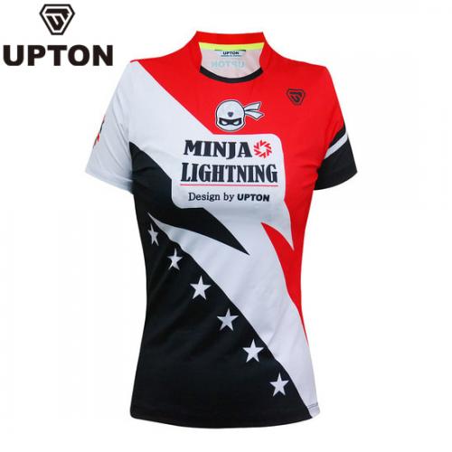 민턴자객 라이트닝민자 우먼즈 (여성라운드티)