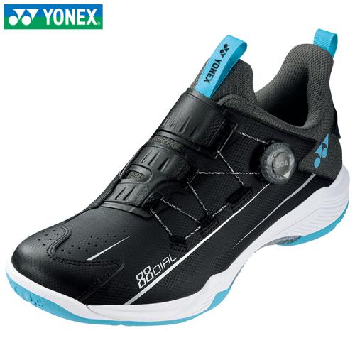 SHB-88D2WEX 블랙/아이스블루 (88 다이얼2 와이드/남여공용배드민턴화)