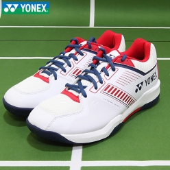 SHB-SF1WEX 화이트/레드 (스트라이더 플로우 와이드/남여공용배드민턴화)