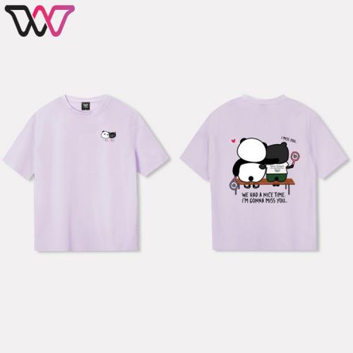 어깨동무 바이올렛 (남여공용오버핏티셔츠)