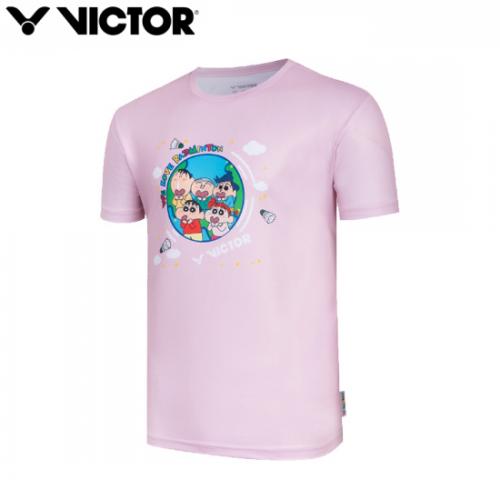 T-4502CS I 핑크 (남여공용티셔츠) 빅터X짱구 콜라보