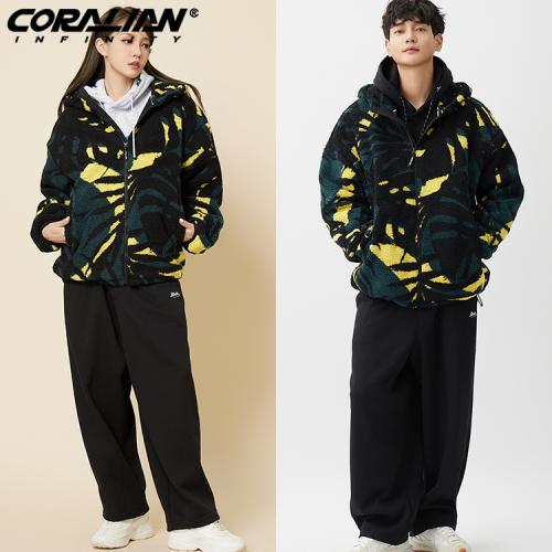 CWC0131+CNPC8096 (남여공용플리스후드자켓+와이드기모긴바지)