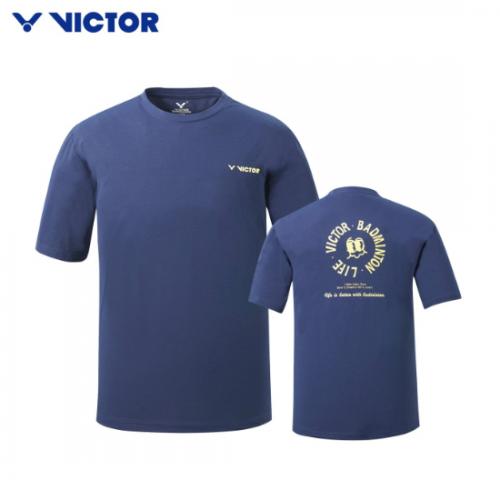 V243RT-5351U 네이비 배드민턴 라이브 티셔츠 (남여공용 티셔츠)