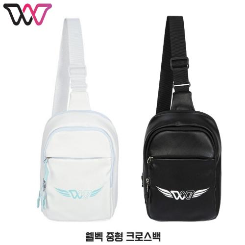 웰벡 NEW 중형 크로스백 (화이트/블랙 색상)
