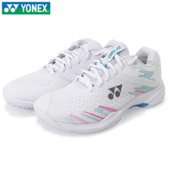 SHB-CA1WEX W/SB (2025)  (캐스케이드 화이트/스카이블루 와이드형 /남여공용 배드민턴화)