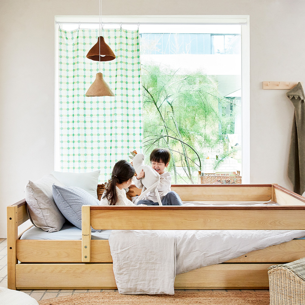 우드베어키즈 단층침대 가드형