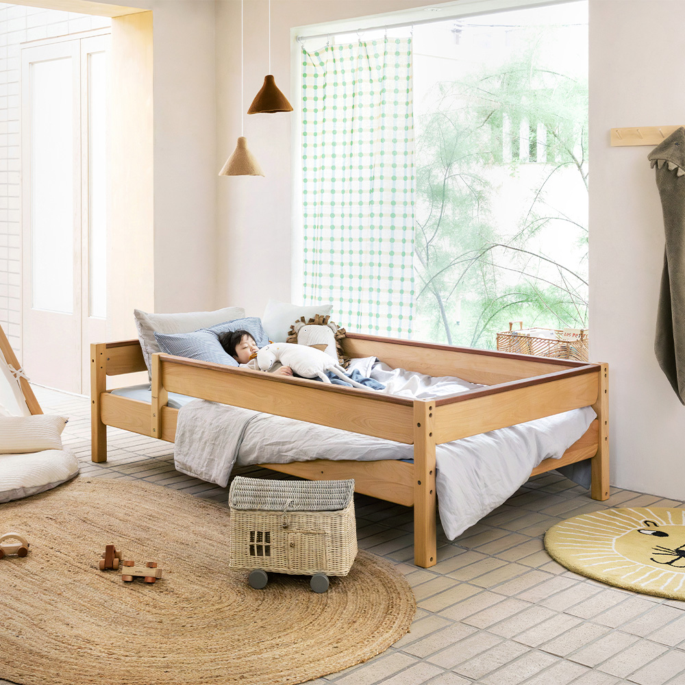 우드베어키즈 단층침대 가드형