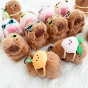 귀염뽀짝 배낭 카피바라 인형 키링 열쇠고리 키홀더 가방고리 펜던트