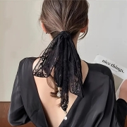 분위기 여신 레이스 머리끈 똥머리 당고밴드 당고머리