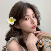 플루메리아 하와이꽃핀 웨딩 무대 파티 해변머리핀 인스타소품