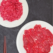 경쟁강도 0.12 한우1+ 육회 육사시미 뭉티기 150g 300g 600g 생고기 당일작업