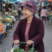 예쁜 중년 여성 엄마 할머니모자 시니어 니트모자 겨울 보온 어르신 방한모자 버킷햇
