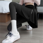 여성 스커트 일체형 운동 레깅스 요가 필라테스 러닝 스포츠웨어 랩스커트 엉덩이