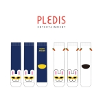 지구오락실_세븐틴_플레디스 엔터테인먼트(PLEDIS ENTERTAINMENT)의 남, 녀 공용 패션 장목양말 제작사례