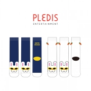 지구오락실_세븐틴_플레디스 엔터테인먼트(PLEDIS ENTERTAINMENT)의 남, 녀 공용 패션 장목양말 제작사례