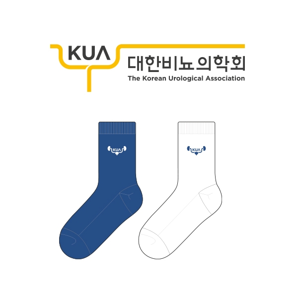 대한비뇨의학회의 남, 녀 공용 패션 중목양말 제작사례