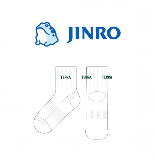 진로(JINRO)_테라(TERRA)의 남, 녀 공용 스포츠 단목양말 제작사례