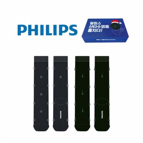 필립스_PHILIPS의 남, 녀 공용 패션 장목양말 제작사례