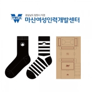 마산여성인력개발센터의 여성 패션 자수 중목양말 선물세트 제작사례_2차